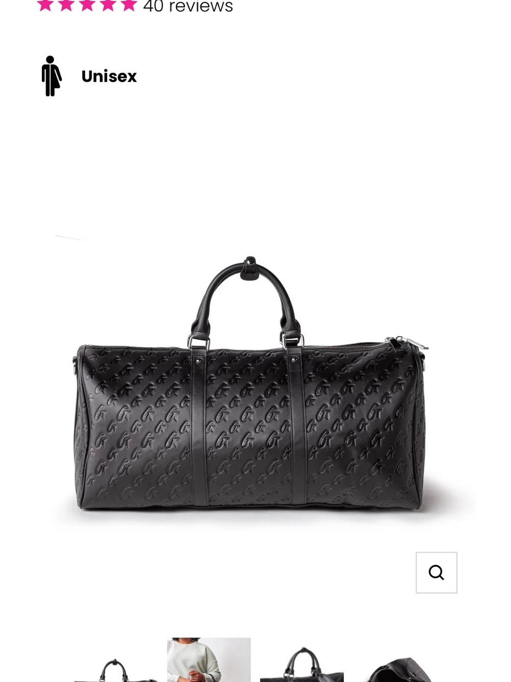 Glamaholic MONOGRAM UNISEX DUFFLE BAG - Picture 8 of 9